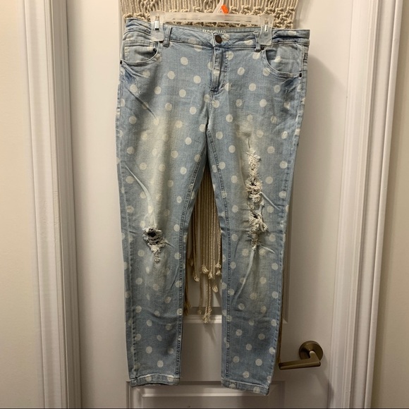Mossimo polka dot jeans - Picture 1 of 11